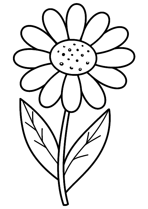 spring flower Coloring Page