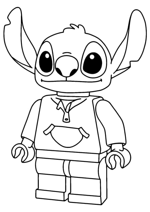 スティッチ レゴ Coloring Page