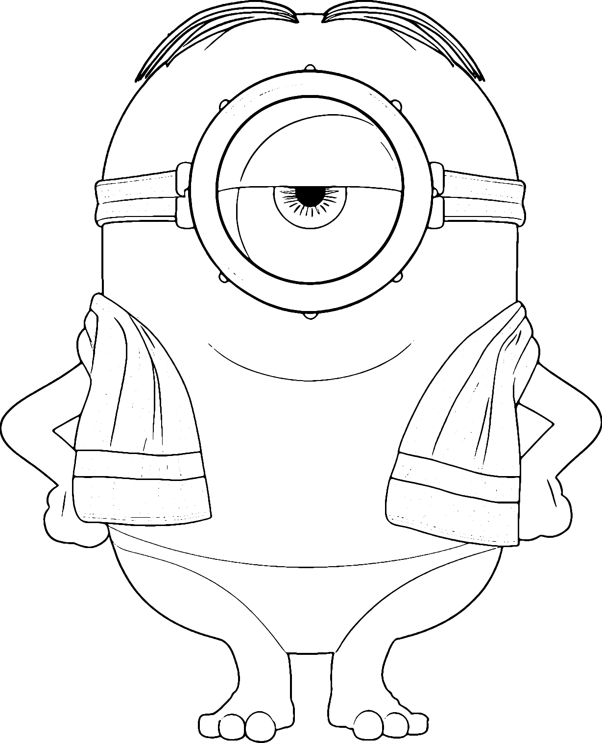 Stuart Minion Coloring Page