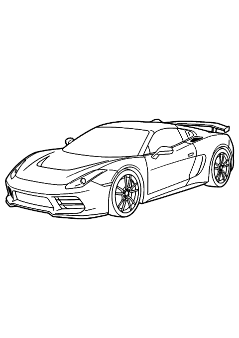 mobil super Coloring Page