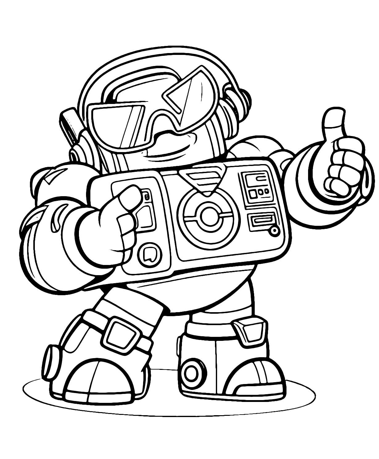 Surge Brawl Stars Coloring Page