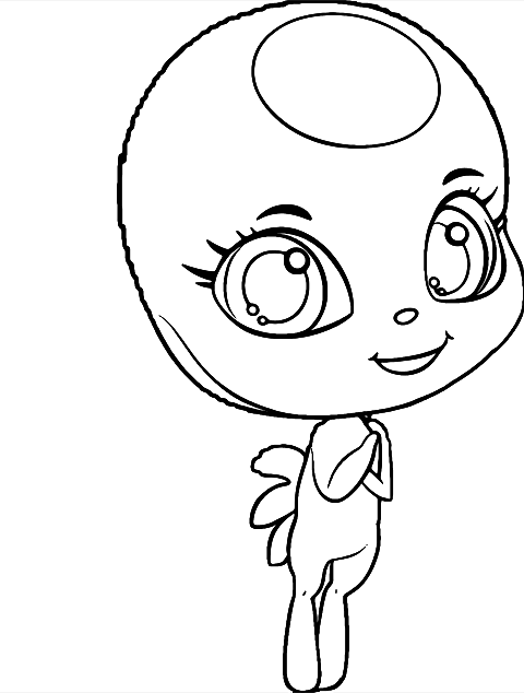 Tikki Miraculous Buburuza Miraculoasă Coloring Page