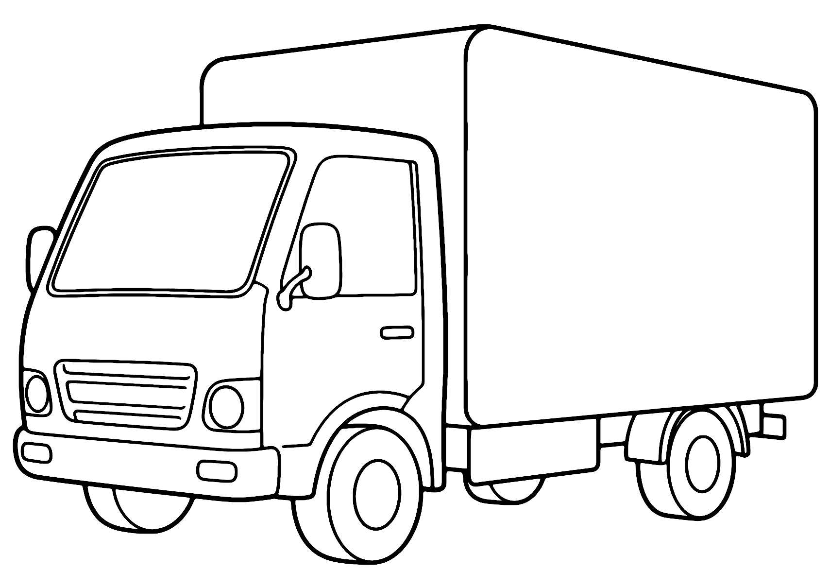 Coloriage Camion Voiture