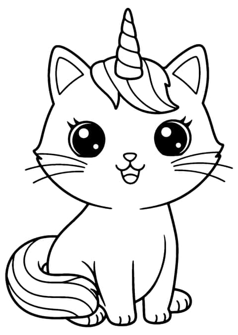 gato unicornio