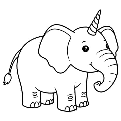 eenhoorn olifant