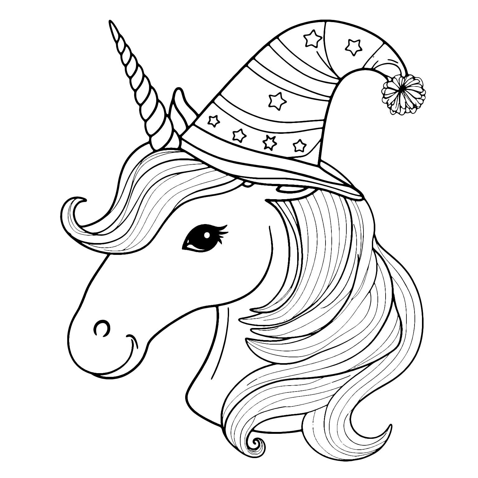  Sombrero De Unicornio Para Colorear