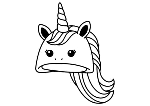 unicorn hat Coloring Page