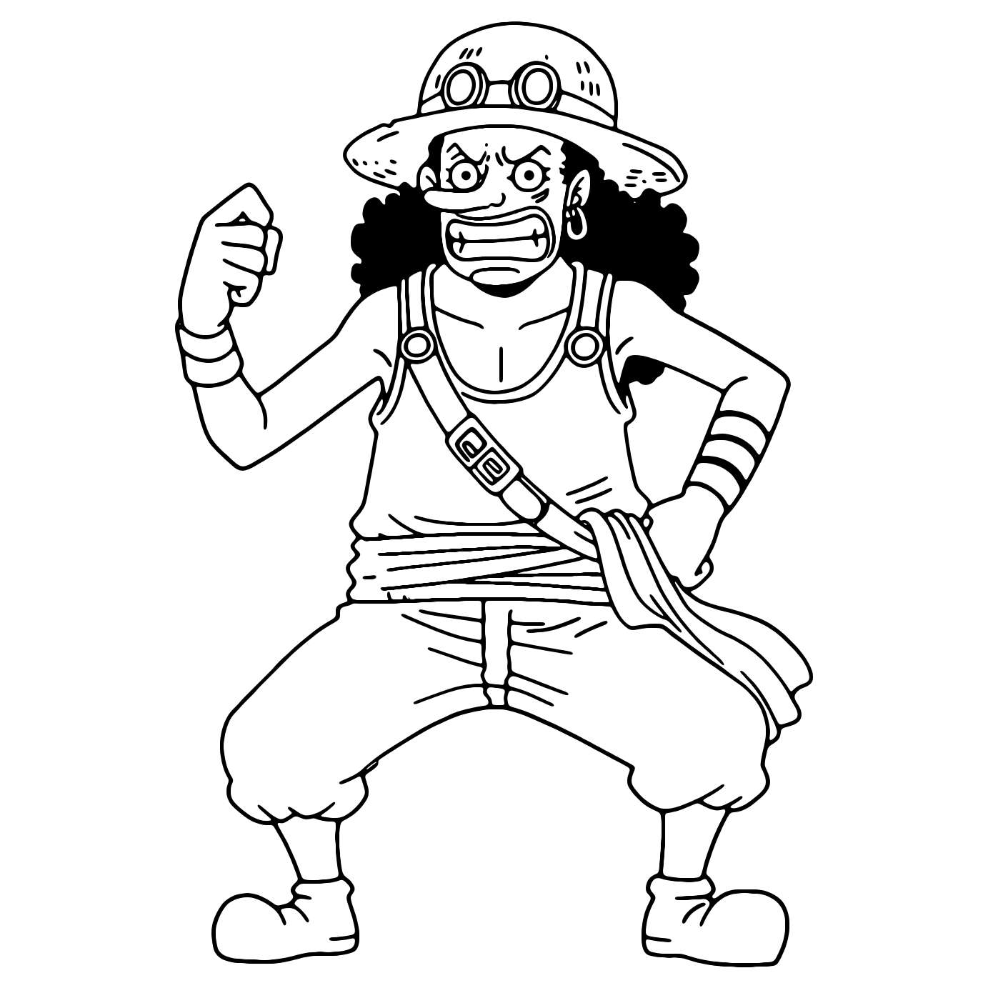 Usopp One Piece Värityskuva