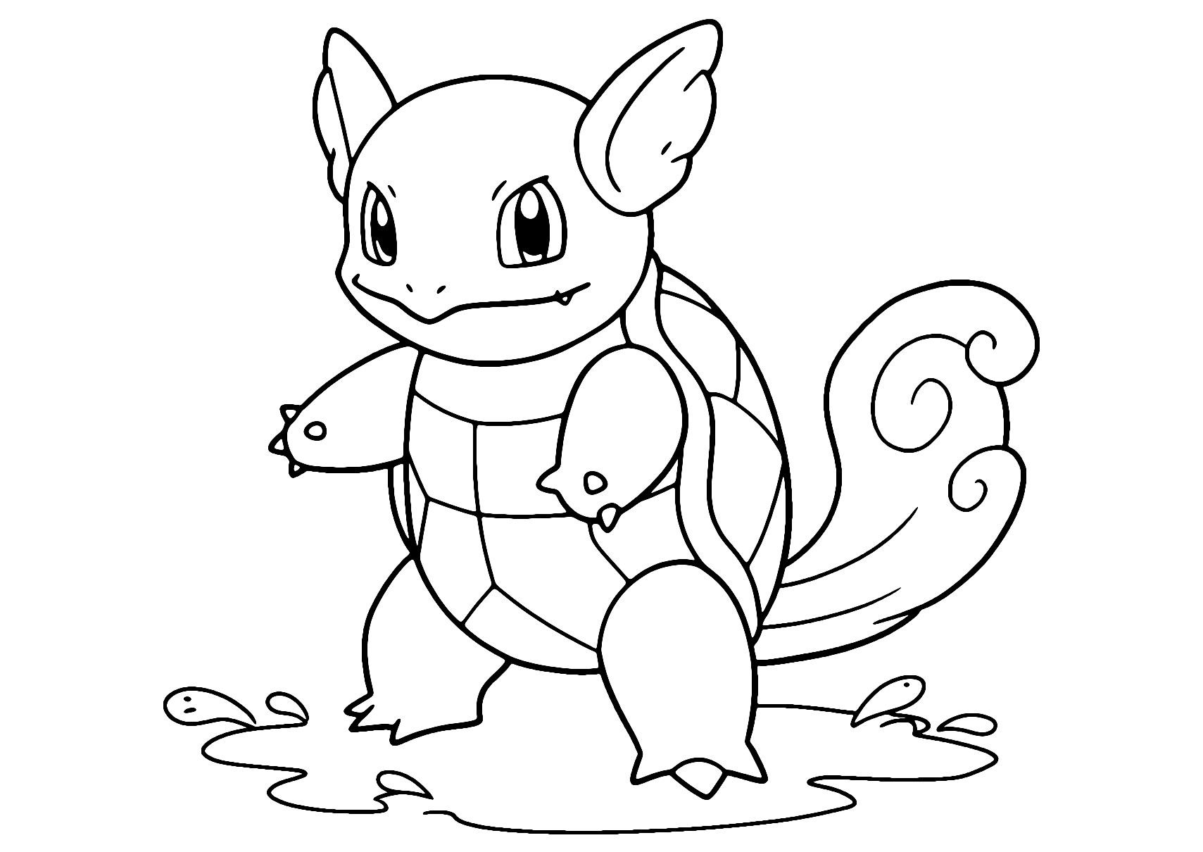 Wartortle Pokemon Kleurplaat