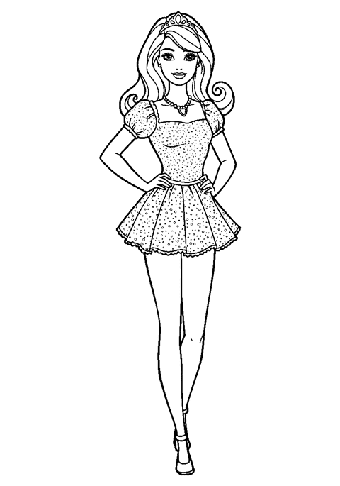 Barbie Coloring Page