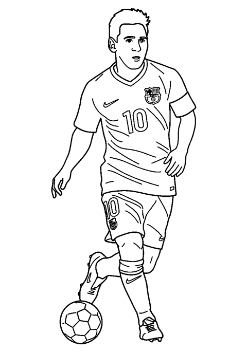 Lionel Messi coloring pages