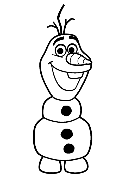 Olaf coloring pages