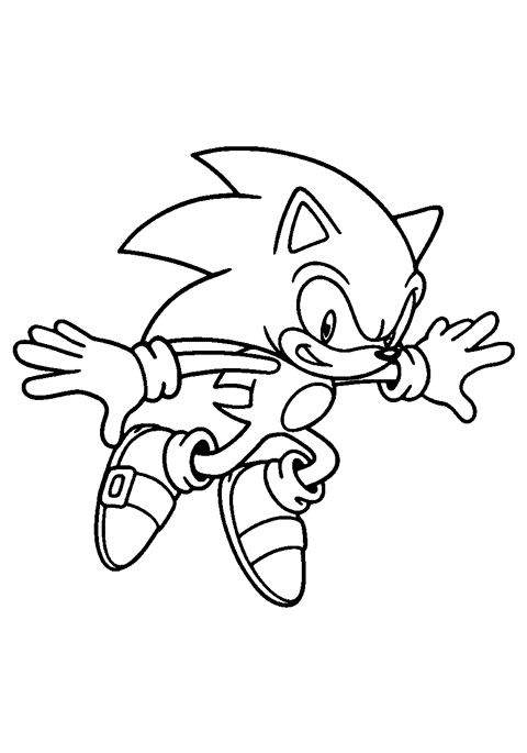 Sonic Coloring Page